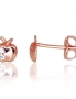 Gold classic studs earrings. Photo Nr. 1