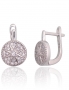 Silver earrings with english lock. Photo Nr. 1