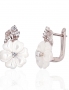 Silver earrings with english lock. Photo Nr. 1