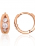 Gold hoop earrings. Photo Nr. 1