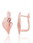 Silver earrings with english lock. Photo Nr. 1