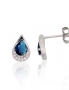 Silver stud earrings. Photo Nr. 1