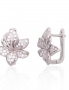Silver earrings with english lock. Photo Nr. 1