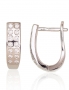 Silver earrings with english lock. Photo Nr. 1