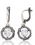 Silver earrings with english lock. Photo Nr. 1