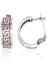 Silver earrings with english lock. Photo Nr. 1