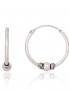Silver earrings-rings. Photo Nr. 1