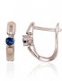Silver earrings with english lock. Photo Nr. 1