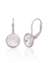 Silver earrings with english lock. Photo Nr. 1