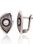 Silver earrings with english lock. Photo Nr. 1
