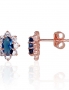 Gold classic studs earrings. Photo Nr. 1