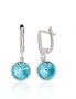 Silver earrings with english lock. Photo Nr. 1