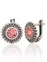 Silver earrings with english lock. Photo Nr. 1