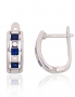 Silver earrings with english lock. Photo Nr. 1