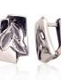 Silver earrings with english lock. Photo Nr. 1