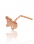 Gold piercing for nose. Photo Nr. 1