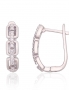 Silver earrings with english lock. Photo Nr. 1