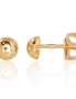 Gold classic studs earrings. Photo Nr. 1