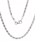 Silver chain Snail 2,1 mm, diamond cut. Photo Nr. 1