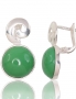 Silver earrings with english lock. Photo Nr. 1