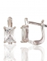 Silver earrings with english lock. Photo Nr. 1