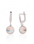 Silver earrings with english lock. Photo Nr. 1