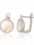Silver earrings with english lock. Photo Nr. 1