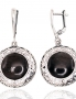 Silver earrings with english lock. Photo Nr. 1