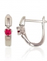 Silver earrings with english lock. Photo Nr. 1