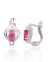 Silver earrings with english lock. Photo Nr. 1