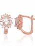 Silver earrings with english lock. Photo Nr. 1