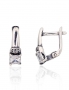 Silver earrings with english lock. Photo Nr. 1
