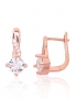 Silver earrings with english lock. Photo Nr. 1