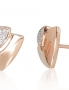 Gold classic studs earrings. Photo Nr. 1