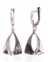 Silver earrings with english lock. Photo Nr. 1