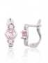 Silver earrings with english lock. Photo Nr. 1