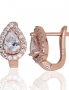 Silver earrings with english lock. Photo Nr. 1