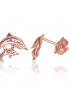 Gold classic studs earrings. Photo Nr. 1