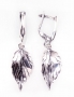 Silver earrings with english lock. Photo Nr. 1