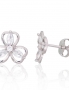 Silver stud earrings. Photo Nr. 1