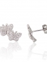 Silver stud earrings. Photo Nr. 1