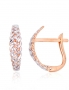 Gold earrings with english lock. Photo Nr. 1