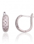 Silver earrings with english lock. Photo Nr. 1
