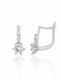 Silver earrings with english lock. Photo Nr. 1