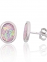 Silver stud earrings. Photo Nr. 1
