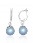 Silver earrings with english lock. Photo Nr. 1