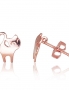 Gold classic studs earrings. Photo Nr. 1
