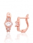 Silver earrings with english lock. Photo Nr. 1