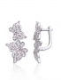 Silver earrings with english lock. Photo Nr. 1