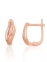 Silver earrings with english lock. Photo Nr. 1